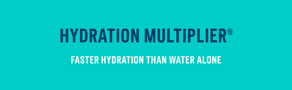 Hydration Multiplier Faster Hydration than Water Alone