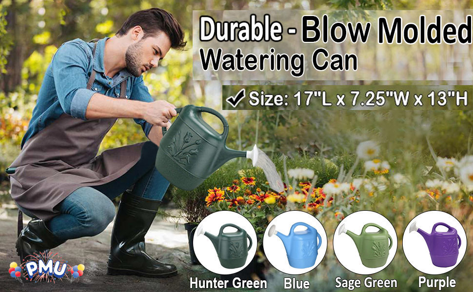 PMU 2 Gallon Watering Can - Green