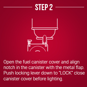 Stove lighting Instructions Step 2